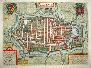 Kaart van Alkmaar, 1613